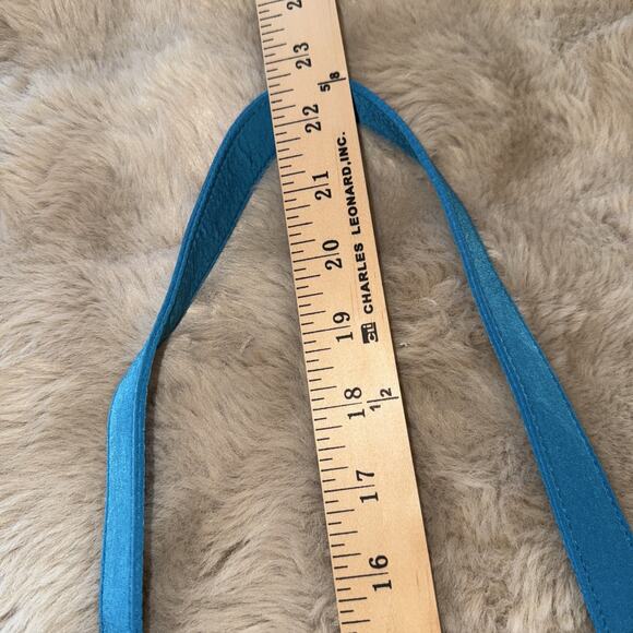 Vera Bradley Turquoise Microfiber Large Hipster Crossbody Trio Zip Bag Mint - Picture 10 of 12